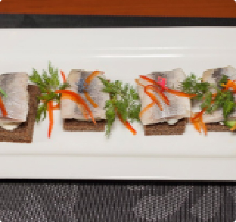 Herring on Borodino bread